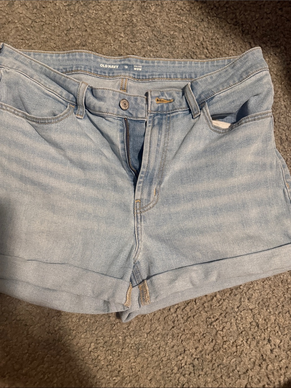 Old Navy Light Wash High-Rise Denim Shorts